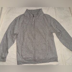Champion womens Heather Gray Zip-Up Sweater